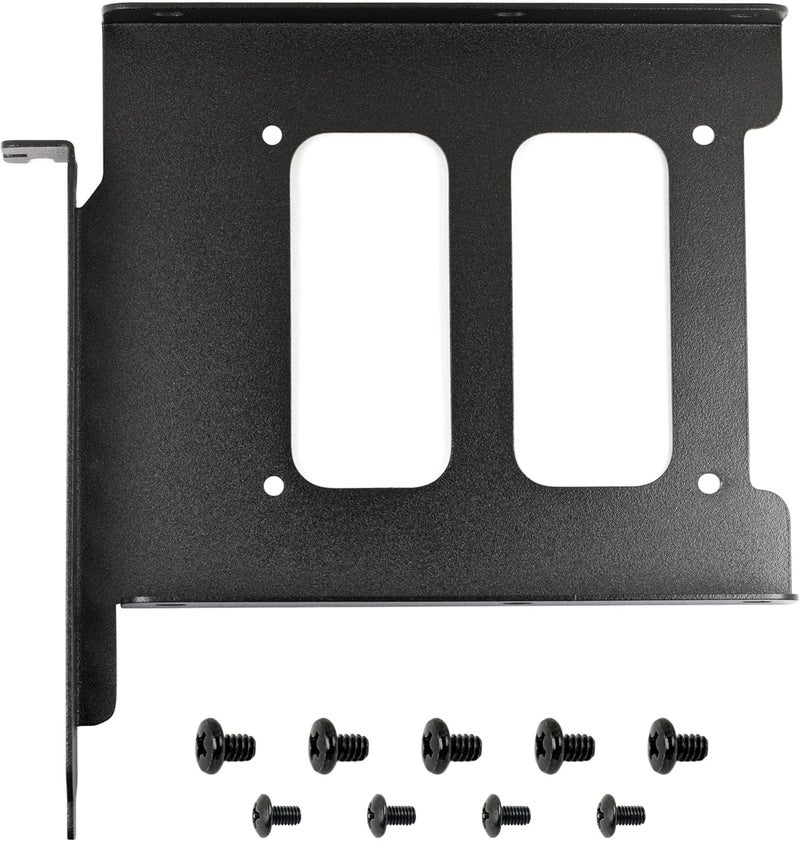 jujinglobal 2.5" to 3.5" Hard Drive Tray Holder for PCI SSD HDD Metal Mounting Steel Bracket Adapter Black - Image 1